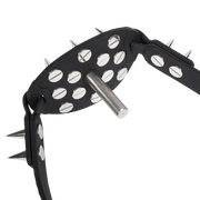 Rimba - Mondknevel met Bit en Studs — Zwart/Rood