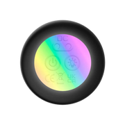IY - Krax - Buttplug met Vibratie en Stootbeweging - Met LED-licht - Zwart