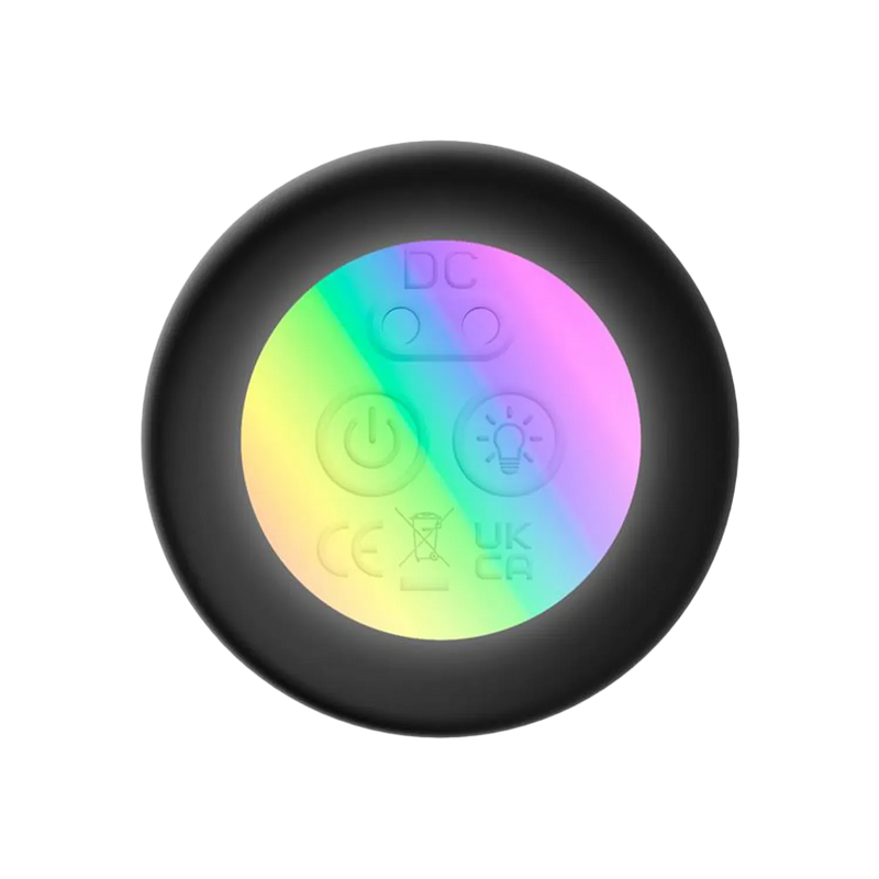 IY - Krax - Buttplug met Vibratie en Stootbeweging - Met LED-licht - Zwart