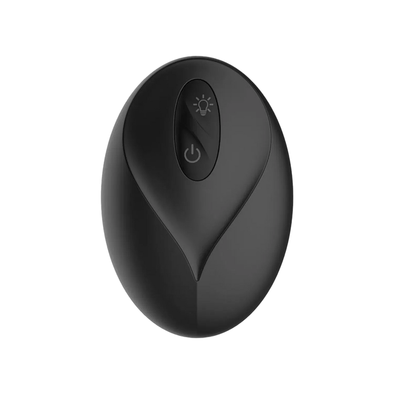 IY - Krax - Buttplug met Vibratie en Stootbeweging - Met LED-licht - Zwart