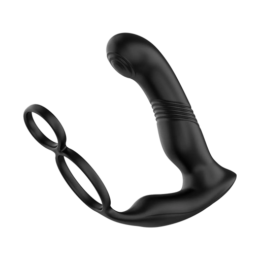 IY - Astex - Stotende & Kloppende Prostaatmassager met Afstandsbediening - Zwart