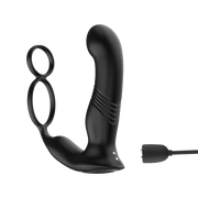 IY - Astex - Stotende & Kloppende Prostaatmassager met Afstandsbediening - Zwart