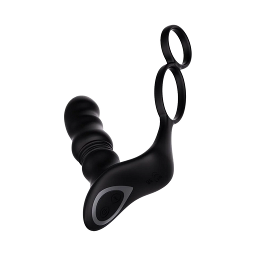 IY - Womp - Stotende en Vibrerende Prostaatmassager met Afstandsbediening - Zwart