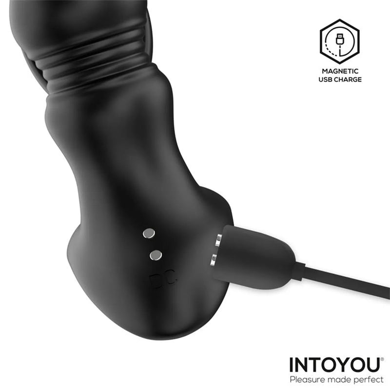 IY - Womp - Stotende en Vibrerende Prostaatmassager met Afstandsbediening - Zwart
