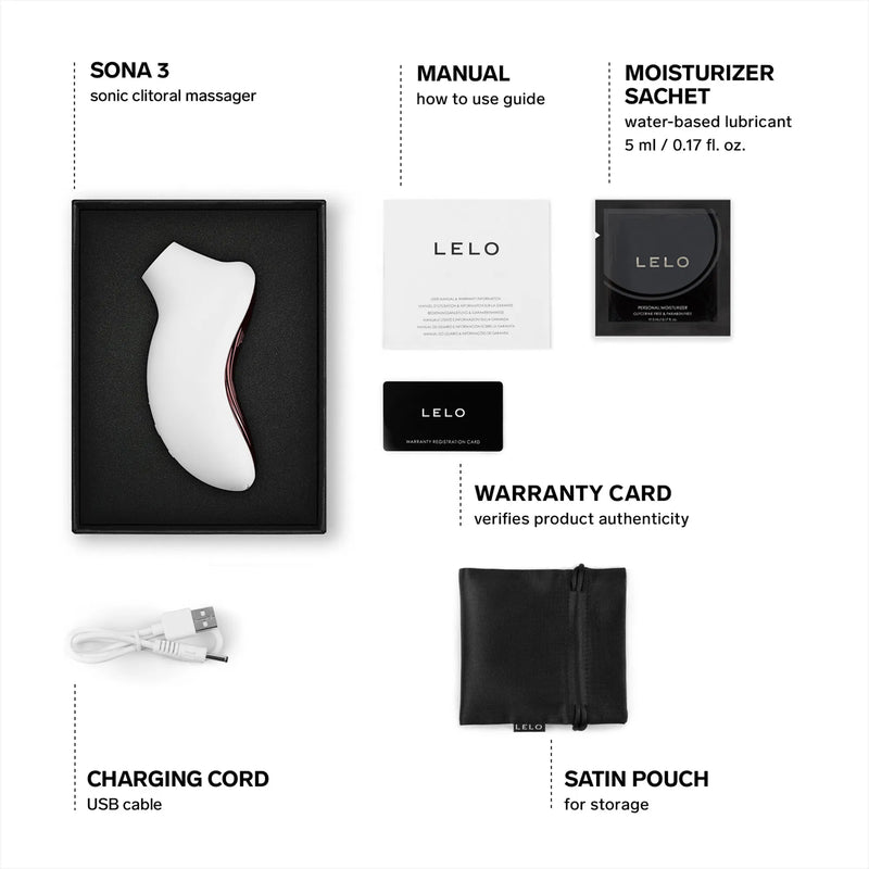 Lelo - Sona 3 - Luchtdruk Vibrator - Crème