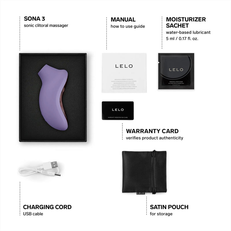 Lelo – Sona 3 – Luchtdruk Vibrator – Lila