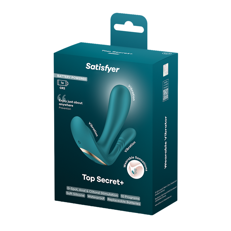 Satisfyer - Battery Series - Top Secret+ - G-Spot Vibrator - Flessengroen