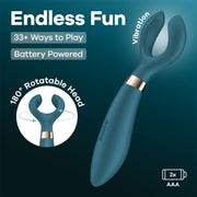 Satisfyer - Battery Series - Endless Fun - Vibrator voor koppels - Flessengroen