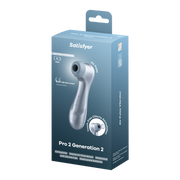 Satisfyer - Battery Series - Pro 2 Generation 2 - Luchtdruk Vibrator - Ice Blue