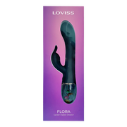 Loviss Flora Garden Rabbit Vibrator – Zwart-Erotiekvoordeel.nl
