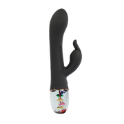 Loviss Flora Garden Rabbit Vibrator – Zwart-Erotiekvoordeel.nl