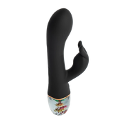 Loviss Flora Garden Rabbit Vibrator – Zwart-Erotiekvoordeel.nl