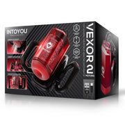 IY - Vexor - 3-in-1 Masturbator - Met Zuig- Stoot- en Vibratiefunctie - Zwart/Rood