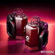 IY - Vexor - 3-in-1 Masturbator - Met Zuig- Stoot- en Vibratiefunctie - Zwart/Rood