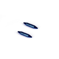 Liebe Seele - Magnetische Tepelklemmen Geribbeld - Blauw Chroom