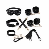 Liebe Seele - Starry Nights - Bondageset - Zwart met Sterretjes - Superzachte Voering - 7 delen - Geimporteerd uit Japan