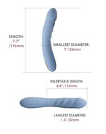Svakom - Ava Neo - Stotende Vibrator - Thrusting Vibrator - Met App Control - Lichtblauw