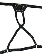 The Vice - Strap-On Harnas - The Crotch Rocket - Zwart - Uniek ontwerp - Ook te gebruiken met kuisheidskooi - Maat L
