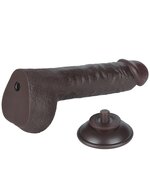 LoveToy - Dildo Met Sliding Skin Technologie - 24 cm x diameter 4.3 cm - Bruin