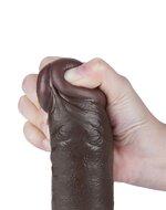 LoveToy - Dildo Met Sliding Skin Technologie - 24 cm x diameter 4.3 cm - Bruin