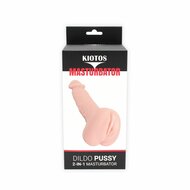 Kiotos - Masturbator & Dildo Pussy 2-in-1 - lichte huidskleur