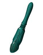 ZALO - Sesh - Verwarmende Stotende Vibrator met Afstandsbediening - Smaragd Groen