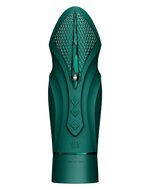 ZALO - Sesh - Verwarmende Stotende Vibrator met Afstandsbediening - Smaragd Groen