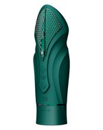 ZALO - Sesh - Verwarmende Stotende Vibrator met Afstandsbediening - Smaragd Groen