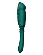 ZALO - Sesh - Verwarmende Stotende Vibrator met Afstandsbediening - Smaragd Groen