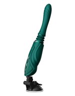 ZALO - Sesh - Verwarmende Stotende Vibrator met Afstandsbediening - Smaragd Groen