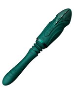 ZALO - Sesh - Verwarmende Stotende Vibrator met Afstandsbediening - Smaragd Groen