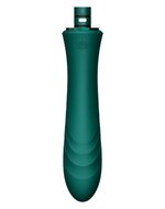 ZALO - Sesh - Verwarmende Stotende Vibrator met Afstandsbediening - Smaragd Groen