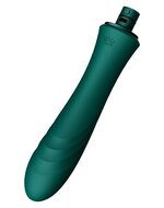 ZALO - Sesh - Verwarmende Stotende Vibrator met Afstandsbediening - Smaragd Groen
