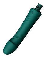 ZALO - Sesh - Verwarmende Stotende Vibrator met Afstandsbediening - Smaragd Groen