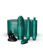 ZALO - Sesh - Verwarmende Stotende Vibrator met Afstandsbediening - Smaragd Groen