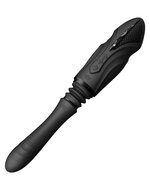 ZALO - Sesh - Verwarmende Stotende Vibrator met Afstandsbediening - Obsidian Zwart
