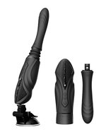 ZALO - Sesh - Verwarmende Stotende Vibrator met Afstandsbediening - Obsidian Zwart
