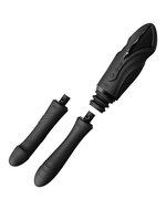 ZALO - Sesh - Verwarmende Stotende Vibrator met Afstandsbediening - Obsidian Zwart