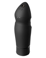 ZALO - Sesh - Verwarmende Stotende Vibrator met Afstandsbediening - Obsidian Zwart