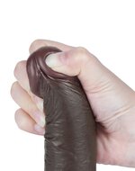 LoveToy - Dildo Met Sliding Skin Technologie - 19.5 cm x diameter 3.7 cm - Zwart