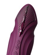 ZALO - Sesh - Verwarmende Stotende Vibrator met Afstandsbediening - Amethyst Paars