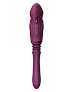ZALO - Sesh - Verwarmende Stotende Vibrator met Afstandsbediening - Amethyst Paars