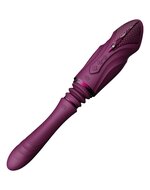 ZALO - Sesh - Verwarmende Stotende Vibrator met Afstandsbediening - Amethyst Paars