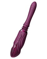 ZALO - Sesh - Verwarmende Stotende Vibrator met Afstandsbediening - Amethyst Paars
