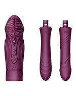 ZALO - Sesh - Verwarmende Stotende Vibrator met Afstandsbediening - Amethyst Paars