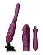 ZALO - Sesh - Verwarmende Stotende Vibrator met Afstandsbediening - Amethyst Paars