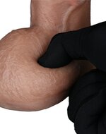 LoveToy - Dubbellaags Siliconen Dildo - 23.5 cm x diameter 4.3 cm - Bruin