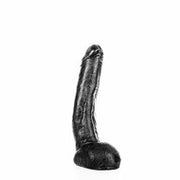 All Black - Dildo - Realistische Eikel en Balzak - Lengte 29 cm - Diameter 5 cm