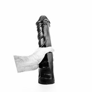 All Black - Grote Realistische Dildo - 31 x 6.5 cm - Zwart