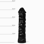 All Black - Grote Realistische Dildo - 31 x 6.5 cm - Zwart